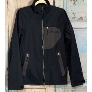 Columbia Mens Omni-Heat Black Softshell Jacket Size S Polyester
